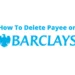 how to delete payee on barclays app